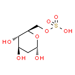ChemSpider 2D Image | 2-Deoxy-6-O-sulfo-alpha-D-arabino-hexopyranose | C6H12O8S