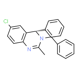 ChemSpider 2D Image | (4S)-3-Benzyl-6-chloro-2-methyl-4-phenyl-3,4-dihydroquinazoline | C22H19ClN2