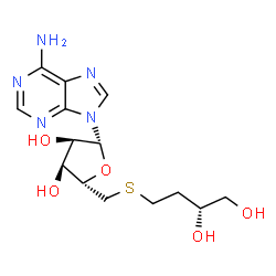 ChemSpider 2D Image | 5'-S-[(3R)-3,4-Dihydroxybutyl]-5'-thioadenosine | C14H21N5O5S