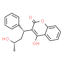 ChemSpider 2D Image | 4-Hydroxy-3-[(1R,3S)-3-hydroxy-1-phenylbutyl]-2H-chromen-2-one | C19H18O4