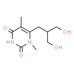 ChemSpider 2D Image | N-Methyl-6-(1,3-Dihydroxy-Isobutyl)thymine | C10H16N2O4