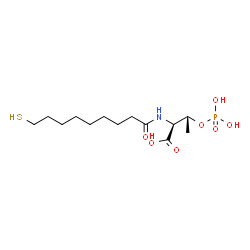 ChemSpider 2D Image | O-Phosphono-N-(9-sulfanylnonanoyl)-L-threonine | C13H26NO7PS