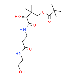 ChemSpider 2D Image | PANTOTHENYL-AMINOETHANOL-11-PIVALIC ACID | C16H30N2O6