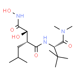 ChemSpider 2D Image | (2S,3R)-N~4~-[(2S)-1-(Dimethylamino)-3,3-dimethyl-1-oxo-2-butanyl]-N~1~,2-dihydroxy-3-isobutylsuccinamide | C16H31N3O5