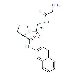 ChemSpider 2D Image | GLYCYLALANYL-N-2-NAPHTHYL-L-PROLINEAMIDE | C20H24N4O3
