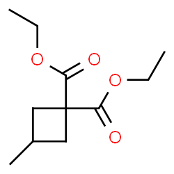 ChemSpider 2D Image | Diethyl 3-methyl-1,1-cyclobutanedicarboxylate | C11H18O4