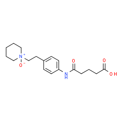 ChemSpider 2D Image | N-(PARA-GLUTARAMIDOPHENYL-ETHYL)-PIPERIDINIUM-N-OXIDE | C18H26N2O4