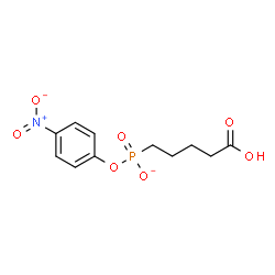 ChemSpider 2D Image | 4-Nitrophenyl (4-carboxybutyl)phosphonate | C11H13NO7P
