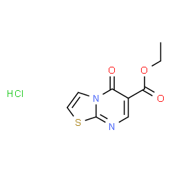 ChemSpider 2D Image | ethyl 5-oxo-[1,3]thiazolo[3,2-a]pyrimidine-6-carboxylate hydrochloride | C9H9ClN2O3S
