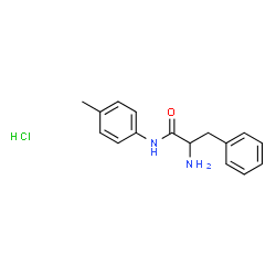 ChemSpider 2D Image | N-(4-Methylphenyl)phenylalaninamide hydrochloride (1:1) | C16H19ClN2O