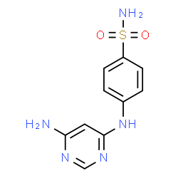 ChemSpider 2D Image | 4-[(6-Amino-4-pyrimidinyl)amino]benzenesulfonamide | C10H11N5O2S