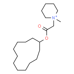 ChemSpider 2D Image | 1-[2-(Cyclododecyloxy)-2-oxoethyl]-1-methylpiperidinium | C20H38NO2