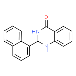 ChemSpider 2D Image | 2-(1-Naphthyl)-2,3-dihydro-4(1H)-quinazolinone | C18H14N2O