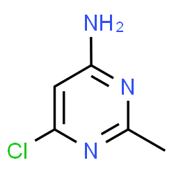 ChemSpider 2D Image | 6-Chloro-2-methyl-4-pyrimidinamine | C5H6ClN3