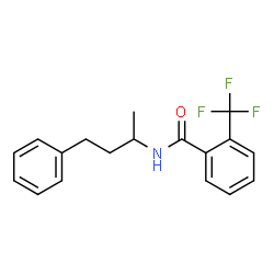 ChemSpider 2D Image | N-(4-Phenyl-2-butanyl)-2-(trifluoromethyl)benzamide | C18H18F3NO