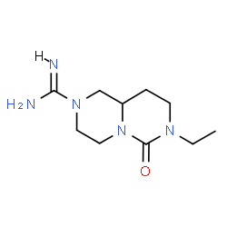 ChemSpider 2D Image | 7-Ethyl-6-oxooctahydro-2H-pyrazino[1,2-c]pyrimidine-2-carboximidamide | C10H19N5O