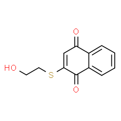 ChemSpider 2D Image | 2-[(2-Hydroxyethyl)sulfanyl]-1,4-naphthoquinone | C12H10O3S