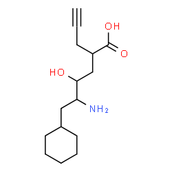 ChemSpider 2D Image | 2-(3-AMINO-4-CYCLOHEXYL-2-HYDROXY-BUTYL)-PENT-4-YNOIC ACID | C15H25NO3