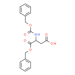 ChemSpider 2D Image | O-Benzyl-N-carbobenzyloxy-aspartic acid | C19H19NO6