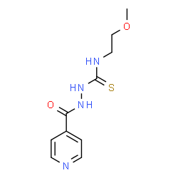 ChemSpider 2D Image | 2-Isonicotinoyl-N-(2-methoxyethyl)hydrazinecarbothioamide | C10H14N4O2S