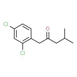 ChemSpider 2D Image | 1-(2,4-Dichlorophenyl)-4-methyl-2-pentanone | C12H14Cl2O