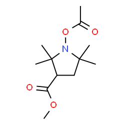 ChemSpider 2D Image | 1-Acetoxy-3-methoxycarbonyl-2,2,5,5-tetramethylpyrrolidine | C12H21NO4