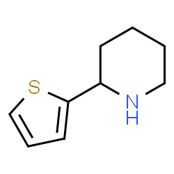 ChemSpider 2D Image | 2-(2-Thienyl)piperidine | C9H13NS