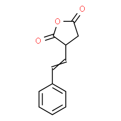 ChemSpider 2D Image | 3-(2-Phenylvinyl)dihydro-2,5-furandione | C12H10O3