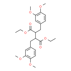 ChemSpider 2D Image | Diethyl 2,3-bis(3,4-dimethoxybenzyl)succinate | C26H34O8