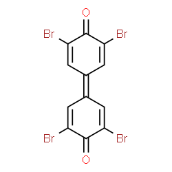 ChemSpider 2D Image | 3,3',5,5'-Tetrabromo-1,1'-bi(2,5-cyclohexadien-1-ylidene)-4,4'-dione | C12H4Br4O2