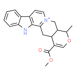 ChemSpider 2D Image | 16-(Methoxycarbonyl)-19-methyl-3,4,5,6,16,17-hexadehydro-18-oxayohimban-4-ium | C21H21N2O3