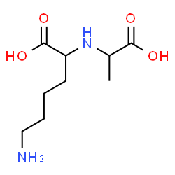ChemSpider 2D Image | N~2~-(1-Carboxyethyl)lysine | C9H18N2O4