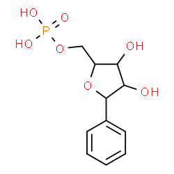 ChemSpider 2D Image | 1,4-Anhydro-1-phenyl-5-O-phosphonopentitol | C11H15O7P