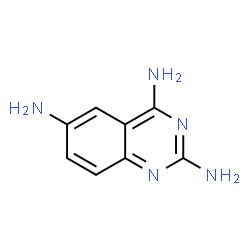 ChemSpider 2D Image | 2,4,6-quinazolinetriamine | C8H9N5