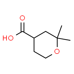 ChemSpider 2D Image | 2,2-Dimethyltetrahydro-2H-pyran-4-carboxylic acid | C8H14O3