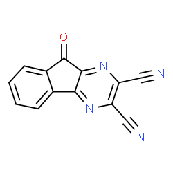 ChemSpider 2D Image | 9-Oxo-9H-indeno[1,2-b]pyrazin-2,3-dicarbonitril | C13H4N4O