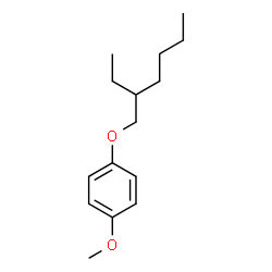 ChemSpider 2D Image | 1-[(2-Ethylhexyl)oxy]-4-methoxybenzene | C15H24O2