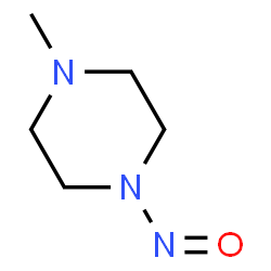 ChemSpider 2D Image | 1-Methyl-4-nitrosopiperazine | C5H11N3O