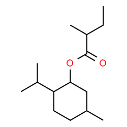 ChemSpider 2D Image | 2-Isopropyl-5-methylcyclohexyl 2-methylbutanoate | C15H28O2