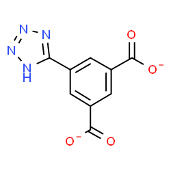 ChemSpider 2D Image | 5-tetrazolylisophthalate | C9H4N4O4