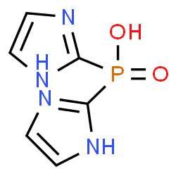 ChemSpider 2D Image | bis(imidazol-2-yl)phosphinic acid | C6H7N4O2P