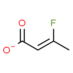ChemSpider 2D Image | (Z)-3-fluoro-2-butenoate | C4H4FO2