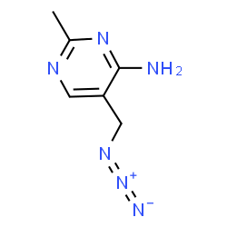 ChemSpider 2D Image | 5-(Azidomethyl)-2-methyl-4-pyrimidinamine | C6H8N6