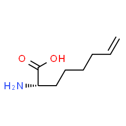 ChemSpider 2D Image | (S)-2-amino-7-octenoic acid | C8H15NO2