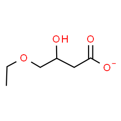 ChemSpider 2D Image | 4-Ethoxy-3-hydroxybutanoate | C6H11O4