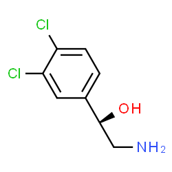 ChemSpider 2D Image | (1S)-2-Amino-1-(3,4-dichlorophenyl)ethanol | C8H9Cl2NO