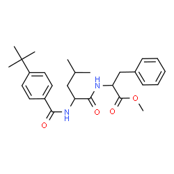 ChemSpider 2D Image | Methyl N-[4-(2-methyl-2-propanyl)benzoyl]leucylphenylalaninate | C27H36N2O4