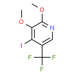ChemSpider 2D Image | 4-Iodo-2,3-dimethoxy-5-(trifluoromethyl)pyridine | C8H7F3INO2