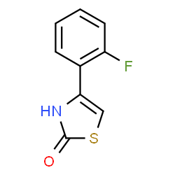 ChemSpider 2D Image | 4-(2-Fluorophenyl)-1,3-thiazol-2(3H)-one | C9H6FNOS