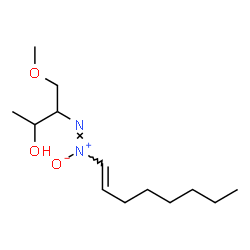 ChemSpider 2D Image | 4-Methoxy-3-[(Z)-(1E)-1-octen-1-yl-ONN-azoxy]-2-butanol | C13H26N2O3
